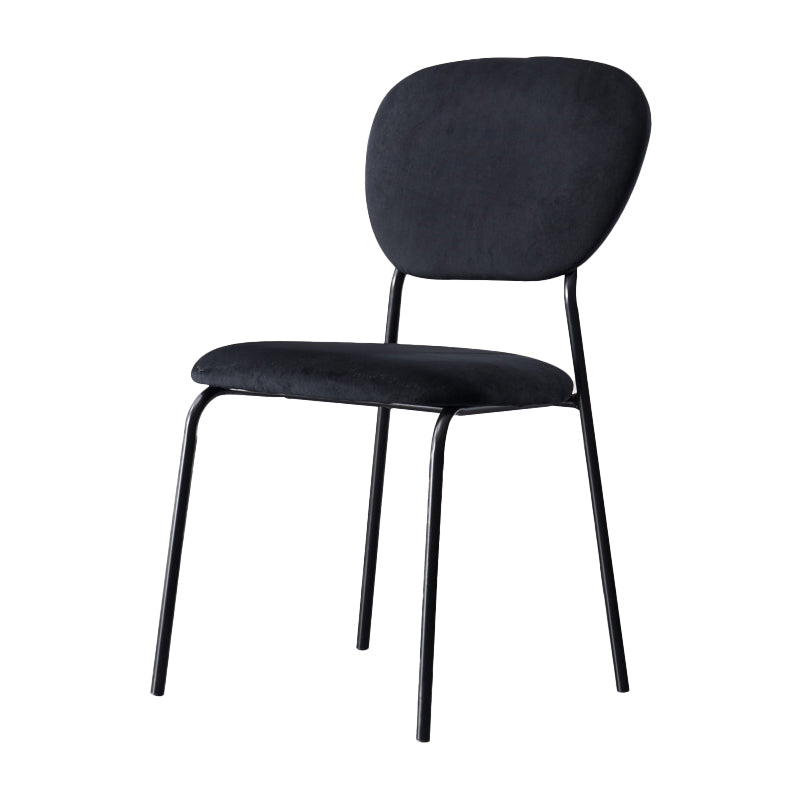 Contemporary Style Metal Dining Room Kitchen Chair Open Back Side Chairs