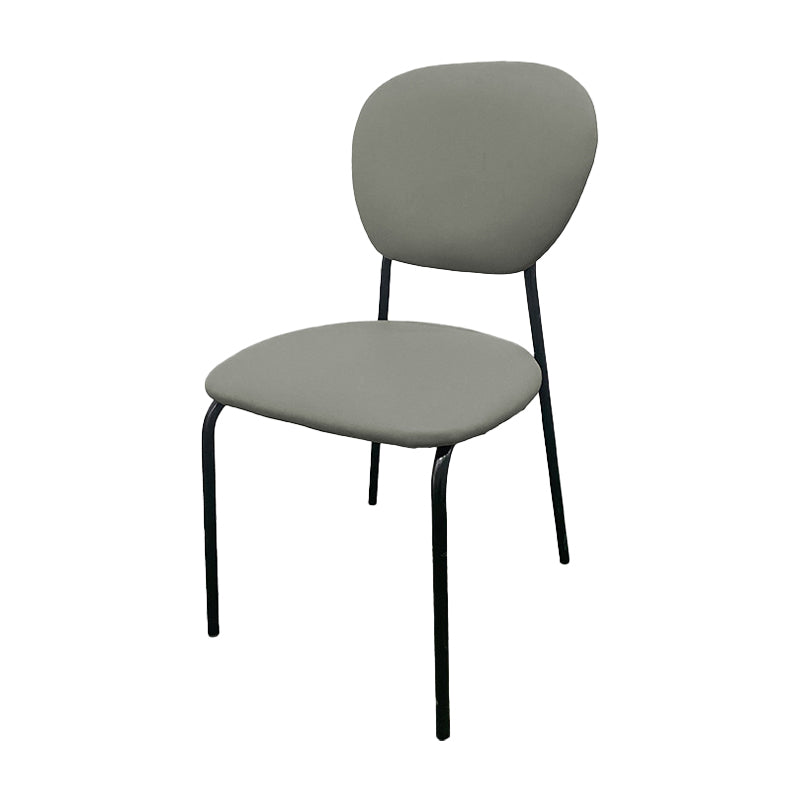 Contemporary Style Metal Dining Room Kitchen Chair Open Back Side Chairs