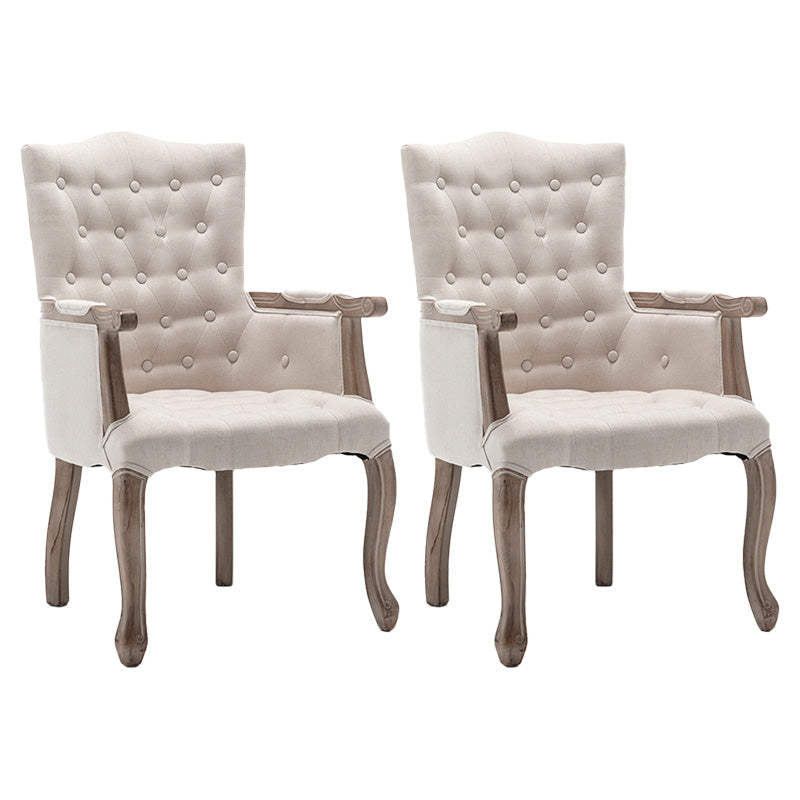 Chaise de salle à manger en bois de ferme, fauteuil rembourré avec 4 pieds gris pour salle à manger