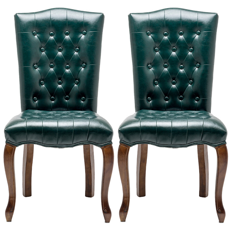 Chaise d'appoint de salle à manger traditionnelle en bois, avec coussin de couleur, chaise Parsons pour la maison