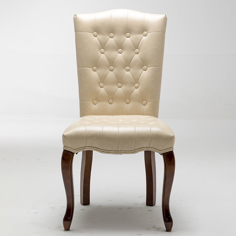 Chaise d'appoint de salle à manger traditionnelle en bois, avec coussin de couleur, chaise Parsons pour la maison