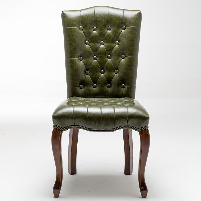 Chaise d'appoint de salle à manger traditionnelle en bois, avec coussin de couleur, chaise Parsons pour la maison