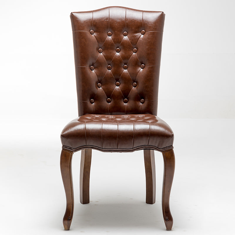 Chaise d'appoint de salle à manger traditionnelle en bois, avec coussin de couleur, chaise Parsons pour la maison