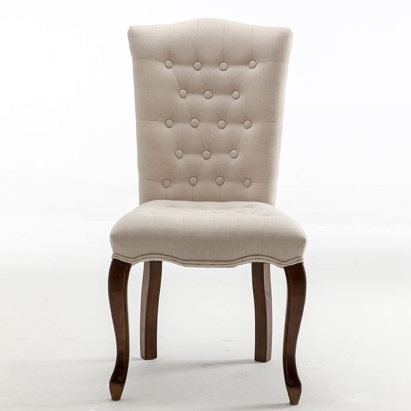 Chaise d'appoint de salle à manger traditionnelle en bois, avec coussin de couleur, chaise Parsons pour la maison