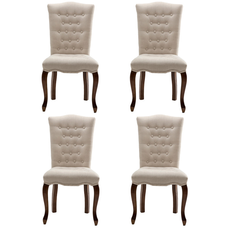 Chaise d'appoint de salle à manger traditionnelle en bois, avec coussin de couleur, chaise Parsons pour la maison