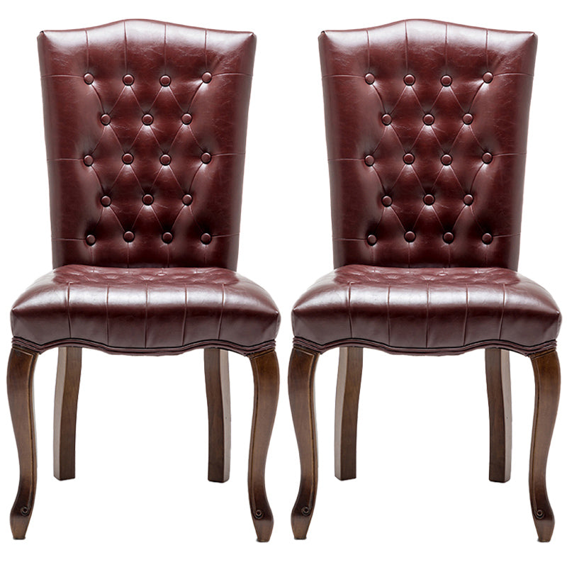 Chaise d'appoint de salle à manger traditionnelle en bois, avec coussin de couleur, chaise Parsons pour la maison