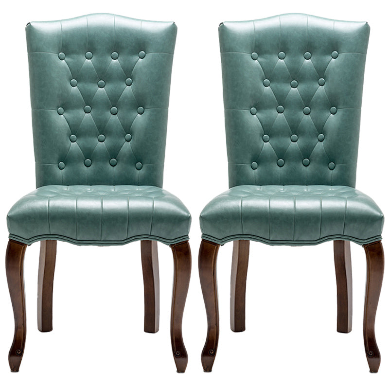 Chaise d'appoint de salle à manger traditionnelle en bois, avec coussin de couleur, chaise Parsons pour la maison