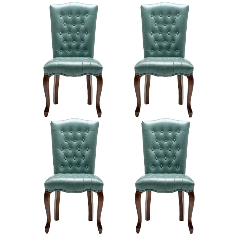 Chaise d'appoint de salle à manger traditionnelle en bois, avec coussin de couleur, chaise Parsons pour la maison