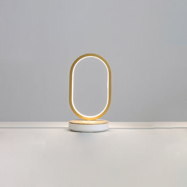 1 Leichte lineare Tischlampe moderne LED -Tischlampen Metall Nachttischlampen