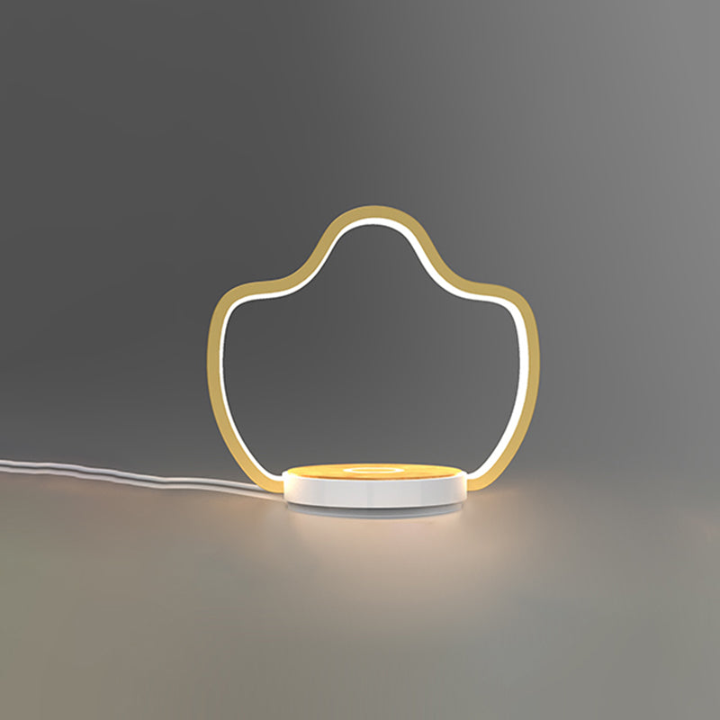 1 Leichte lineare Tischlampe moderne LED -Tischlampen Metall Nachttischlampen