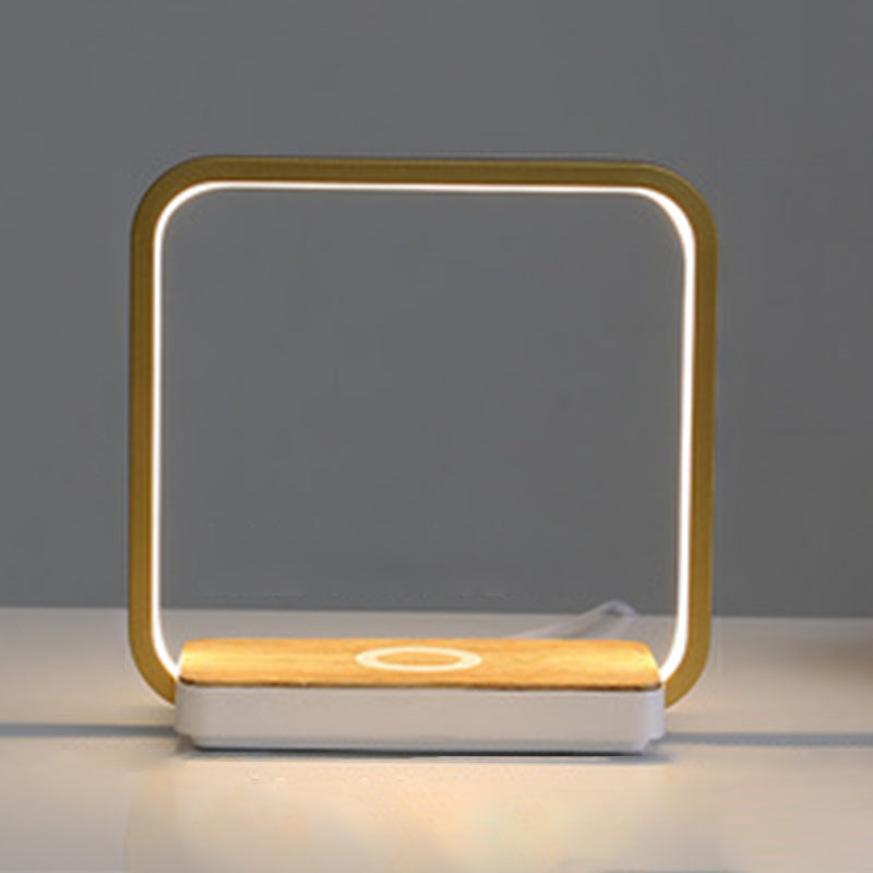 1 Leichte lineare Tischlampe moderne LED -Tischlampen Metall Nachttischlampen