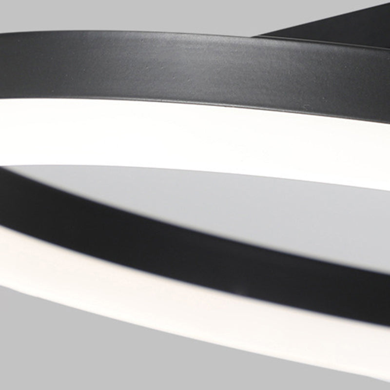 1-Lichtkreis Semi Flush Mount Acryl Modern Style Semi-bündig montiert Deckenled Lichter