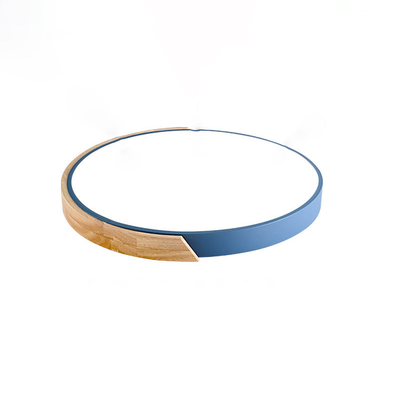 Abat-jour rond en métal encastré, lumière nordique Macarons Style1, tête encastrée