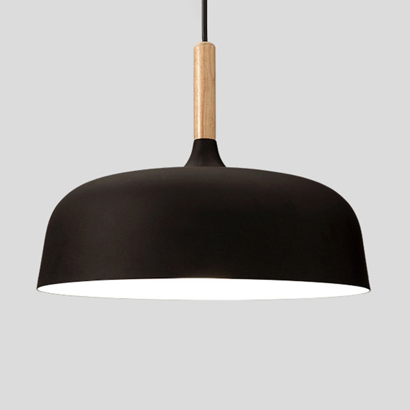 Moderne nordische einzelne hängende leichte Aluminiumkuppel -Makkaron -Hängelampe für Esszimmer