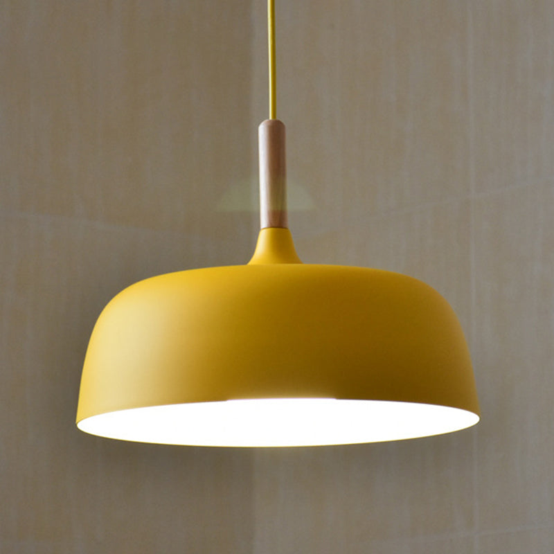 Moderne nordische einzelne hängende leichte Aluminiumkuppel -Makkaron -Hängelampe für Esszimmer