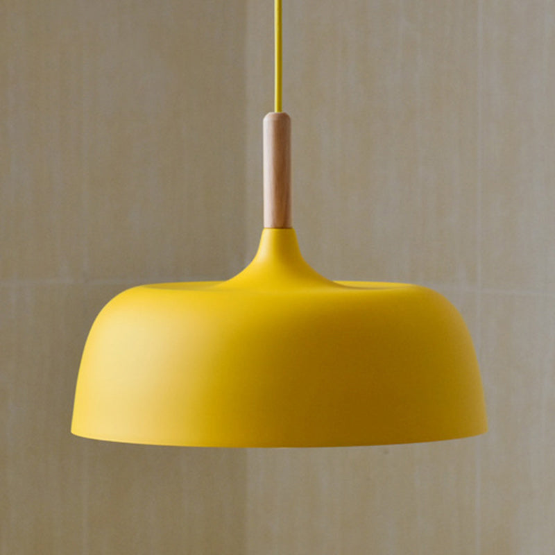 Moderne nordische einzelne hängende leichte Aluminiumkuppel -Makkaron -Hängelampe für Esszimmer