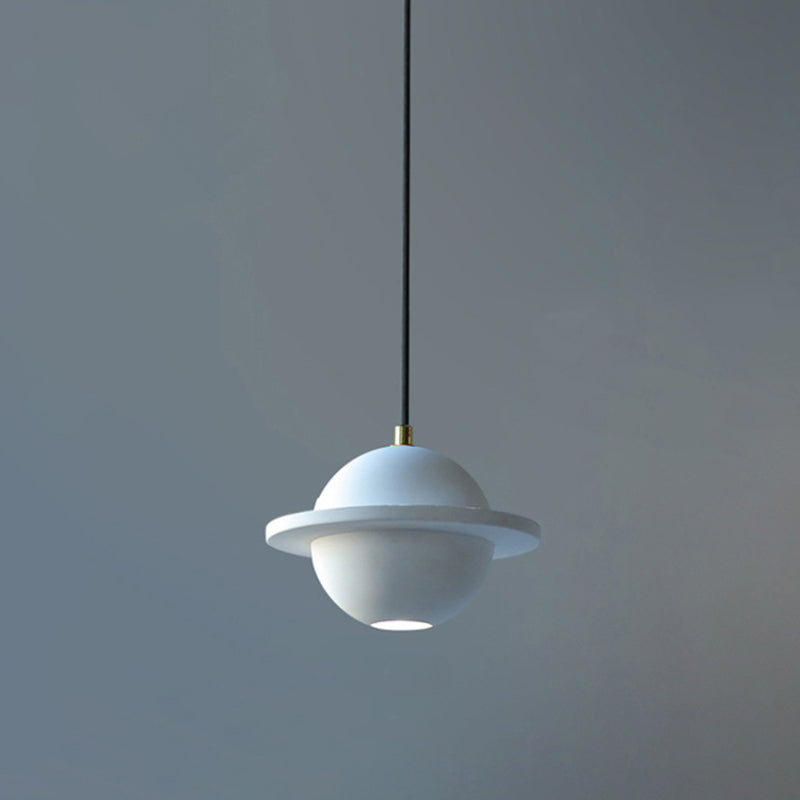 Colgante de iluminación en forma de redonda cemento moderno 1 colgante de caída de luz