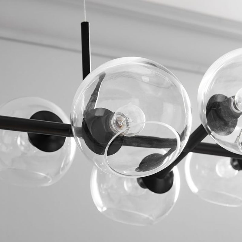 Modern Style Bubble Island Chandelier Lights 8 Lights Pendant Light Fixtures