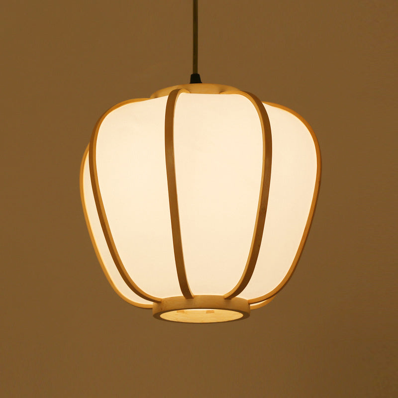 Lampada del soffitto a 1 ristorante a testa BEIGE BEIGE APPEDANTI LUCE DI TROVATURA LATERNA IN BEGNO