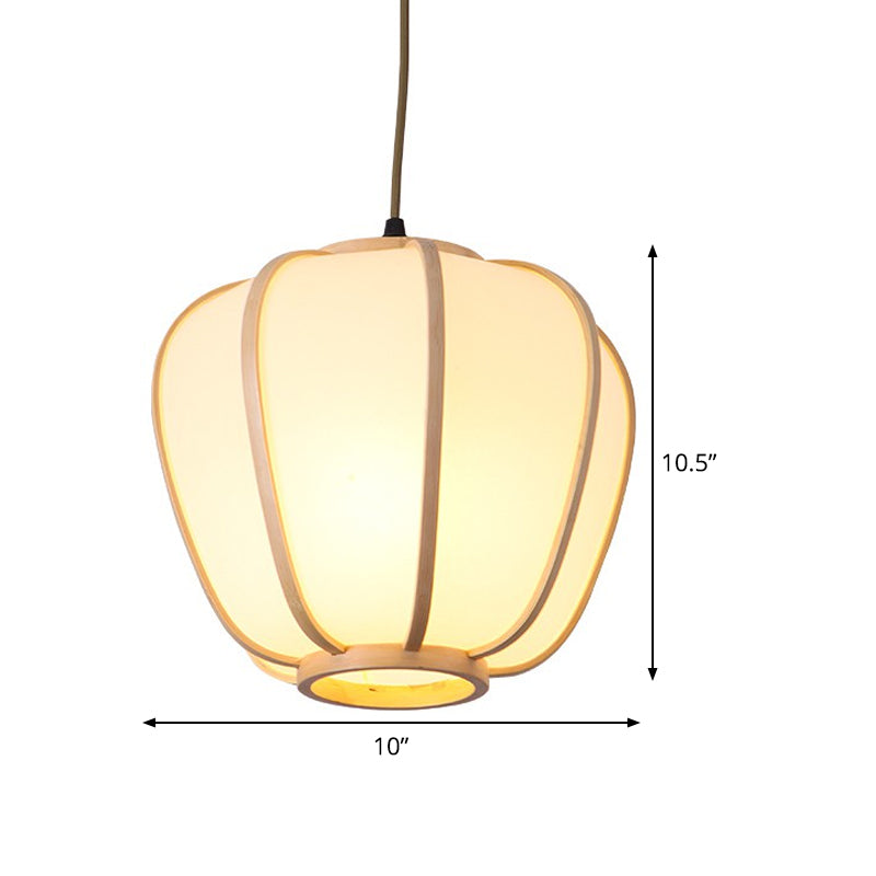 Lampada del soffitto a 1 ristorante a testa BEIGE BEIGE APPEDANTI LUCE DI TROVATURA LATERNA IN BEGNO