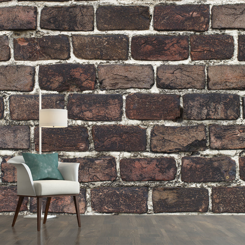 Soft Coor Brick Wall Mural Industrial Style Wallpaper Whole Wall Decor for Decoration