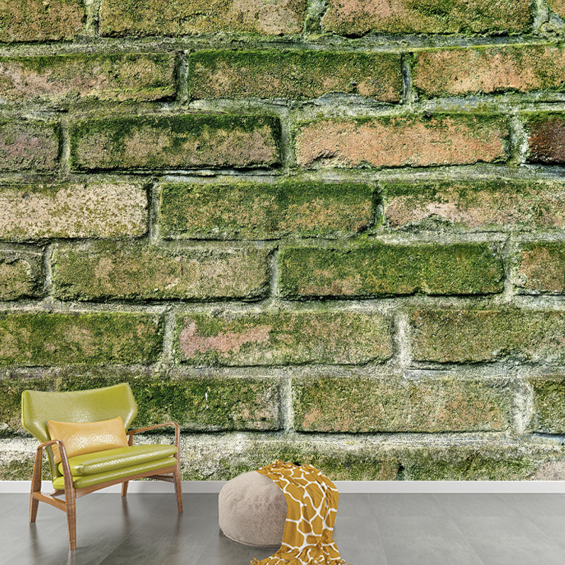 Soft Coor Brick Wall Mural Industrial Style Wallpaper Whole Wall Decor for Decoration