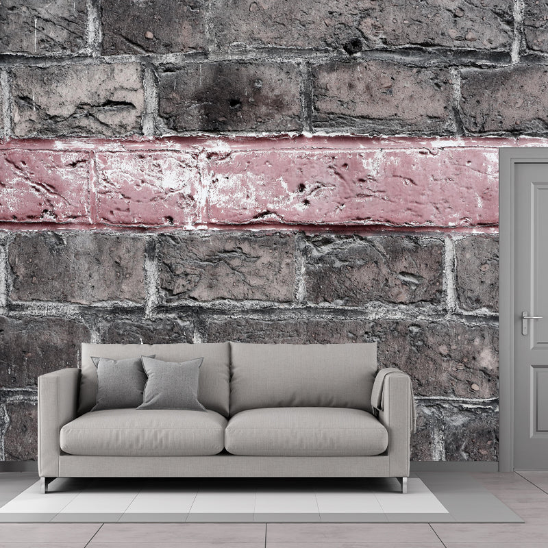 Soft Coor Brick Wall Mural Industrial Wallpaper Whole Wall Decor for Decoration