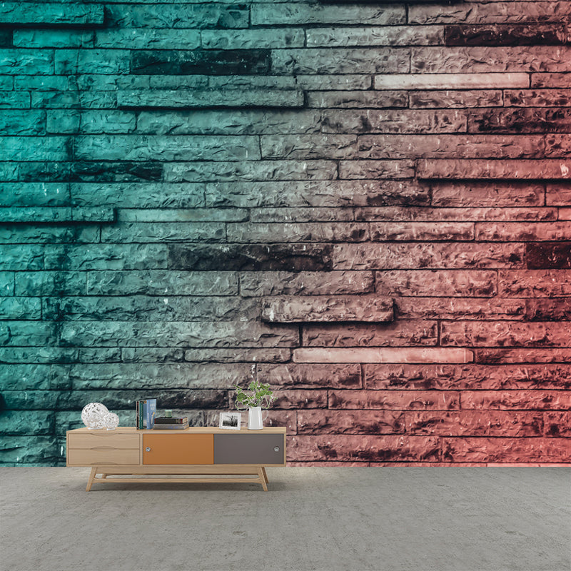 Old Brick Photography Wall Mural Countryside Wall Decor for Sitting Room