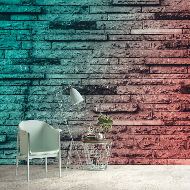 Old Brick Photography Wall Mural Countryside Wall Decor for Sitting Room