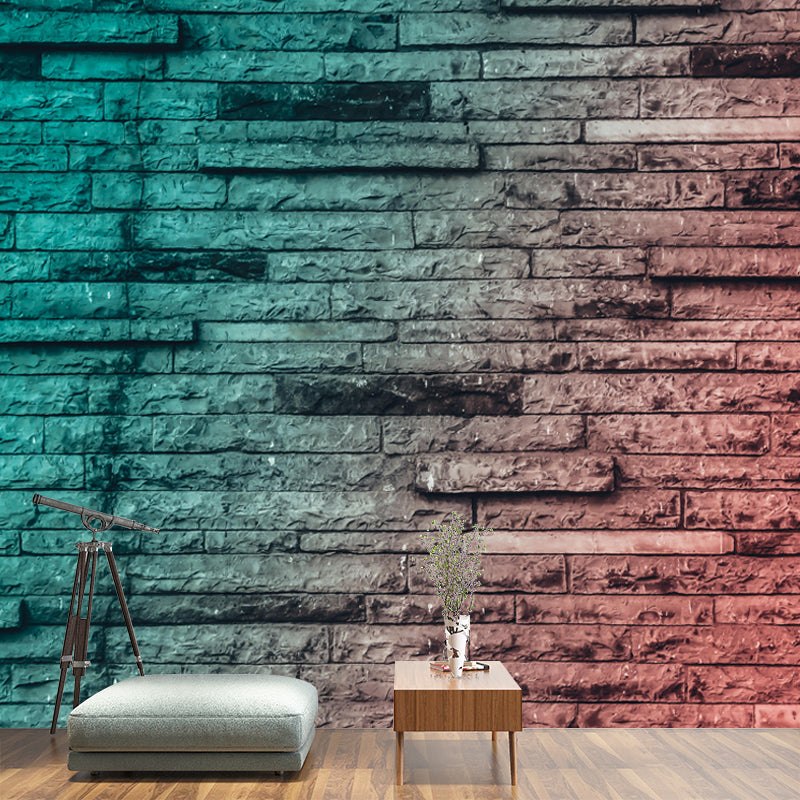 Old Brick Photography Wall Mural Countryside Wall Decor for Sitting Room