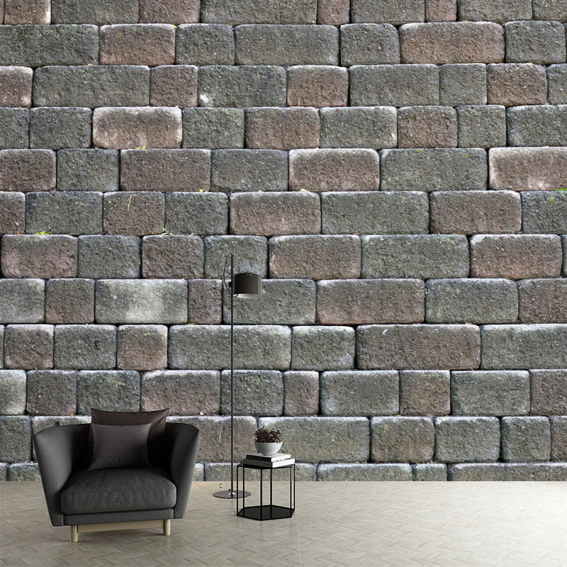 Old Brick Photography Wall Mural Countryside Wall Decor for Sitting Room