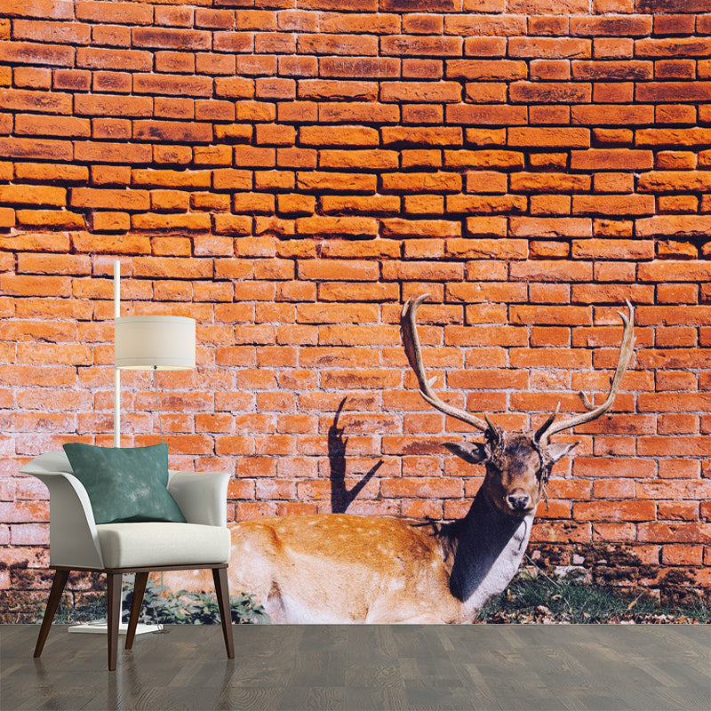 Customized Mildew Resistant Mural Wall Industrial Brick Wall Pattern Wall Covering