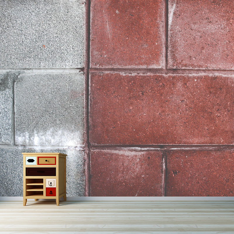 Customized Mildew Resistant Mural Wall Industrial Brick Wall Pattern Wall Covering