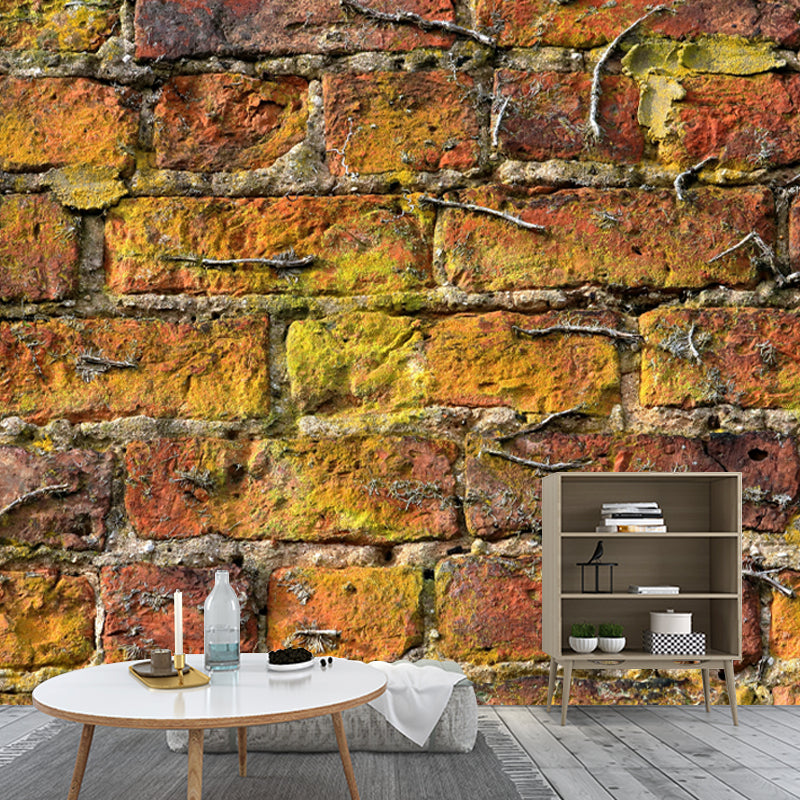 Customized Eco-friendly Wall Mural Industrial Brick Wall Pattern Wall Covering