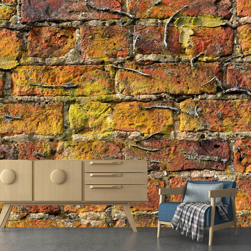 Customized Eco-friendly Wall Mural Industrial Brick Wall Pattern Wall Covering
