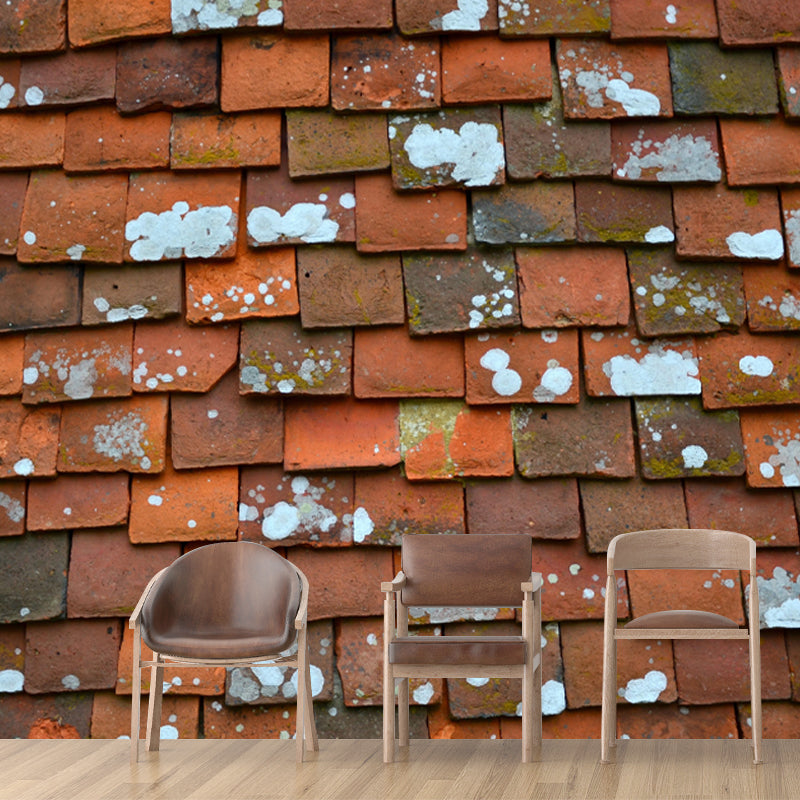 Soft Coor Brick Wall Mural Industrial Wallpaper Whole Wall Decor for Living Room