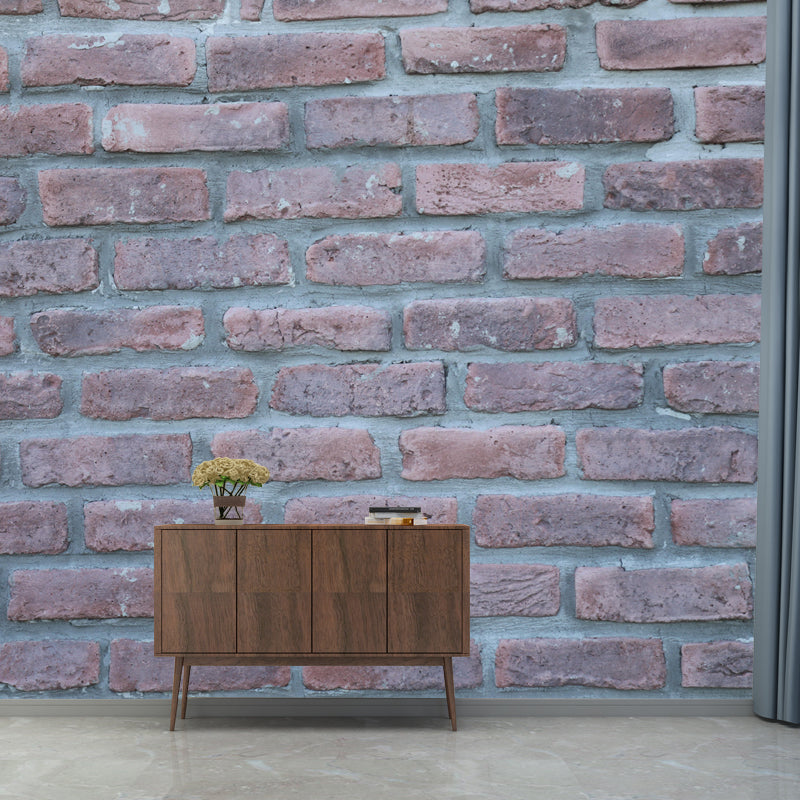 Dark Coor Brick Wall Mural Industrial Wallpaper Whole Wall Decor for Dining Room