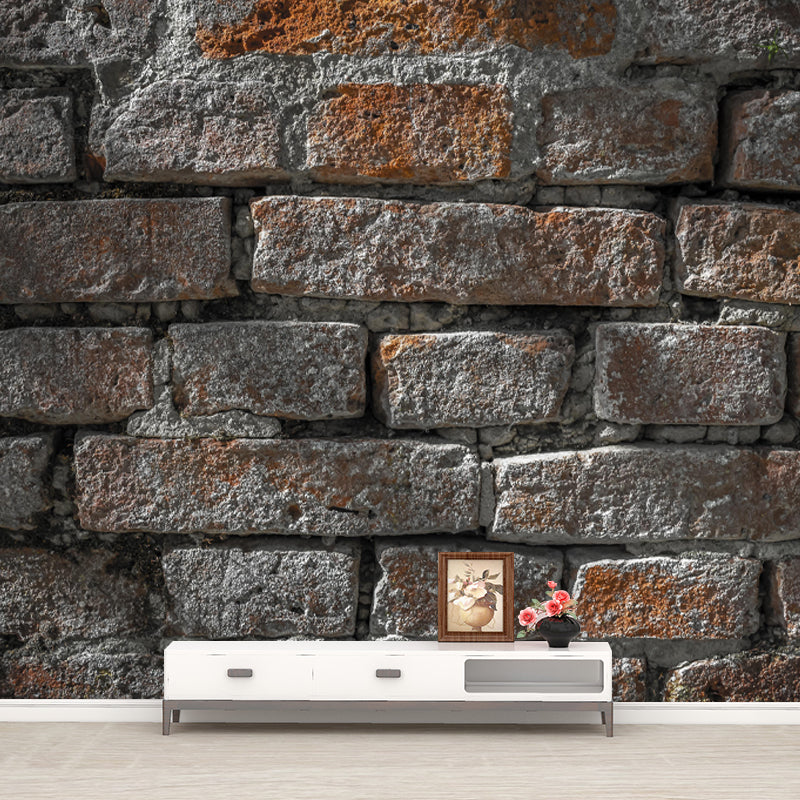 Customized Mildew Resistant Wall Mural Industrial Brick Wall Pattern Wall Covering