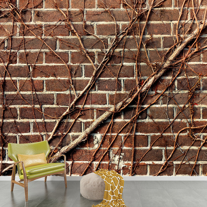 Customized Mildew Resistant Wall Mural Industrial Brick Wall Pattern Wall Covering