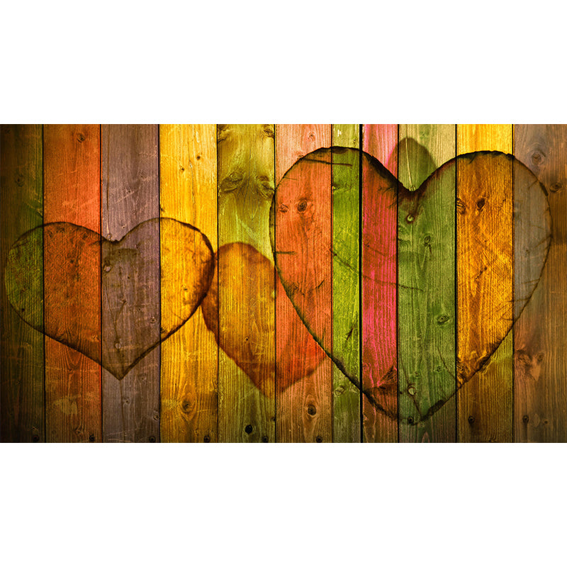 Light Coor Wood Look Mural Industrial Wallpaper Whole Wall Decor for Dining Room