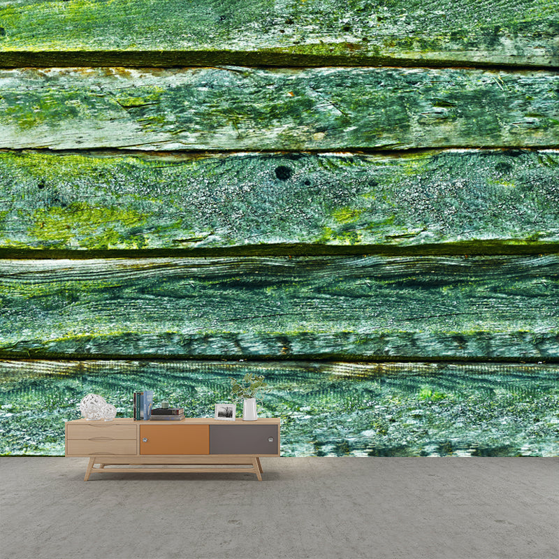 Soft Coor Wood Look Mural Industrial Wallpaper Whole Wall Decor for Kitchen