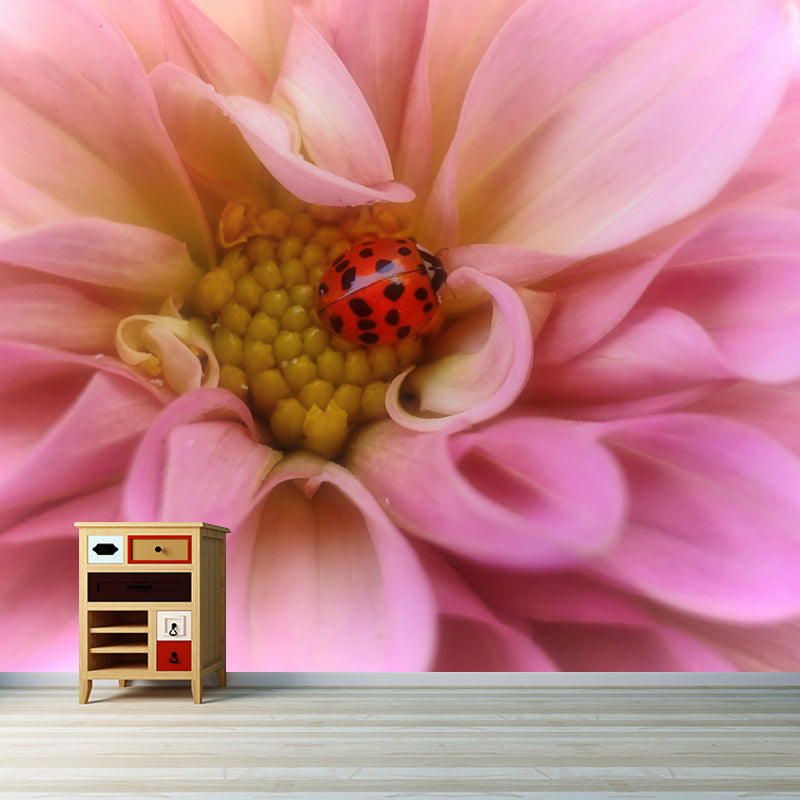 Ladybug Animal Wallpaper Mural Contemporary Style Wall Art for Living Room