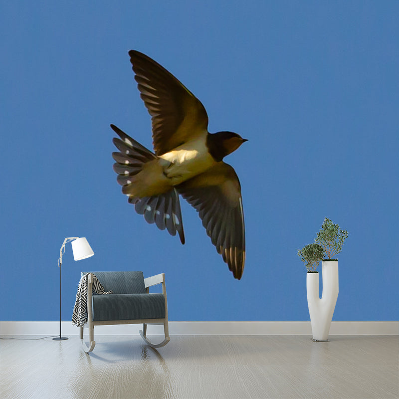 Swallow Animal Wallpaper Mural Contemporary Style Wall Art for Living Room