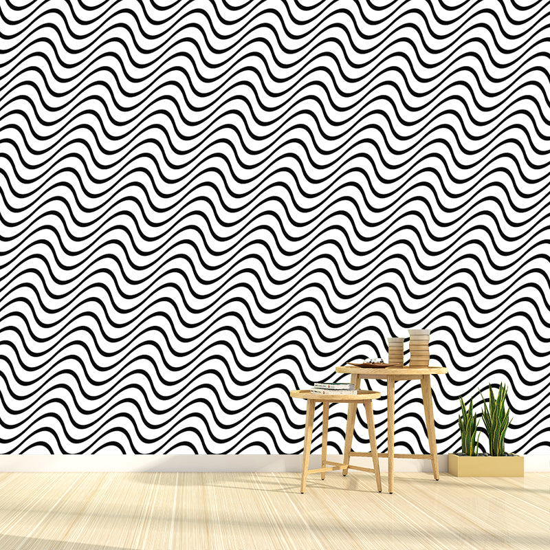 Square Illustration Wall Mural Decor Geometry Mural Wallpaper for Living Room