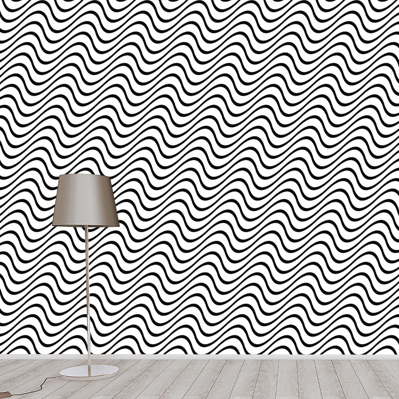 Square Illustration Wall Mural Decor Geometry Mural Wallpaper for Living Room