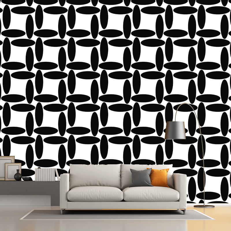 Geometry Pattern Mural Environment Friendly Wall Covering for Living Room