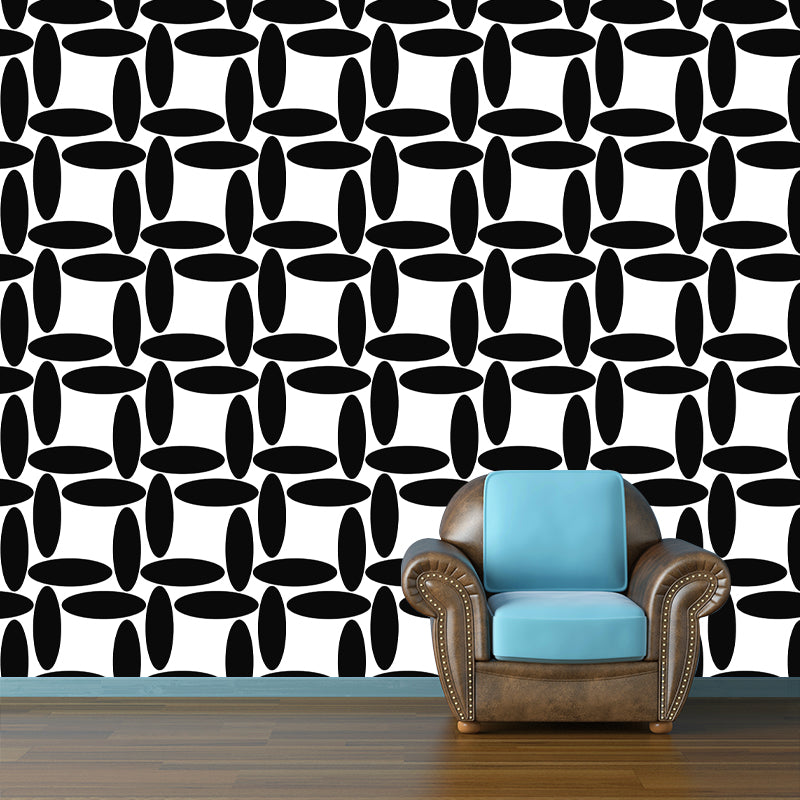 Geometry Pattern Mural Environment Friendly Wall Covering for Living Room