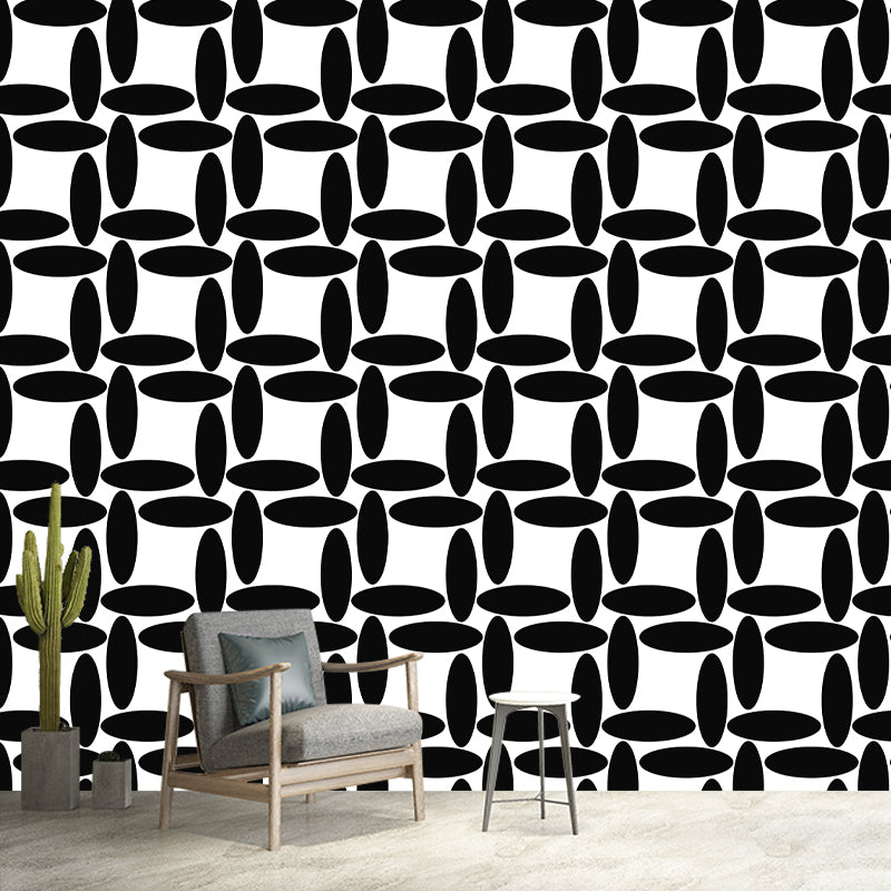 Geometry Pattern Mural Environment Friendly Wall Covering for Living Room