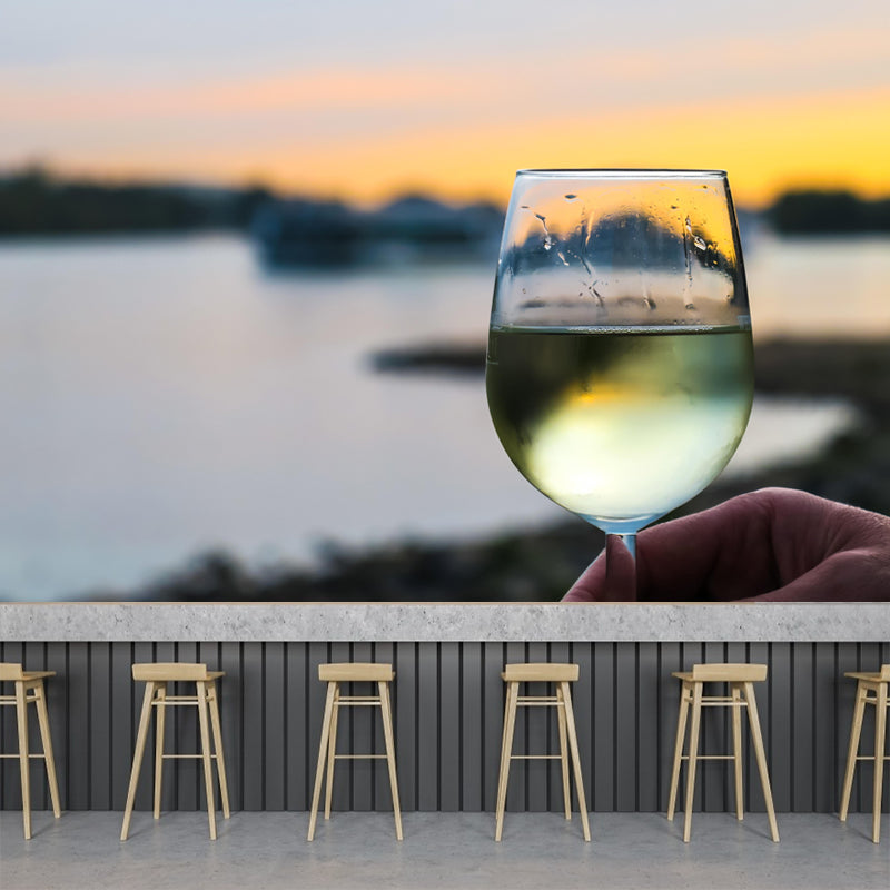 Commercial Wine Shop Mural Photography Decorative Wallpaper Moisture Resistant