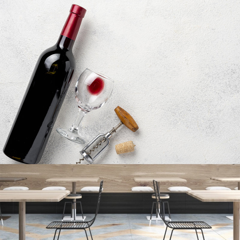 Commercial Wine Shop Mural Photography Decorative Wallpaper Moisture Resistant